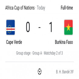 Can 2022 Burkina Faso vs Cap vert 
